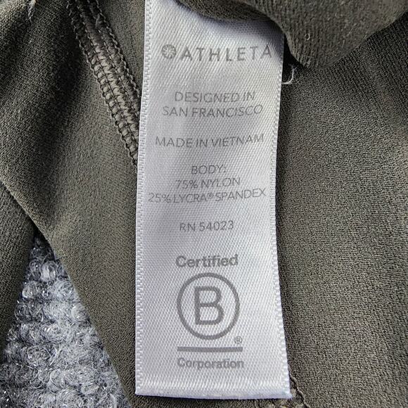 Athleta Leggings Womens Medium Green Arbor Olive Inclination Moto Tight Active - Picture 15 of 16